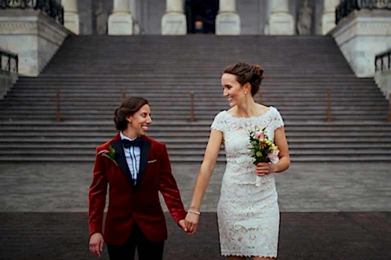 couple on their wedding day 