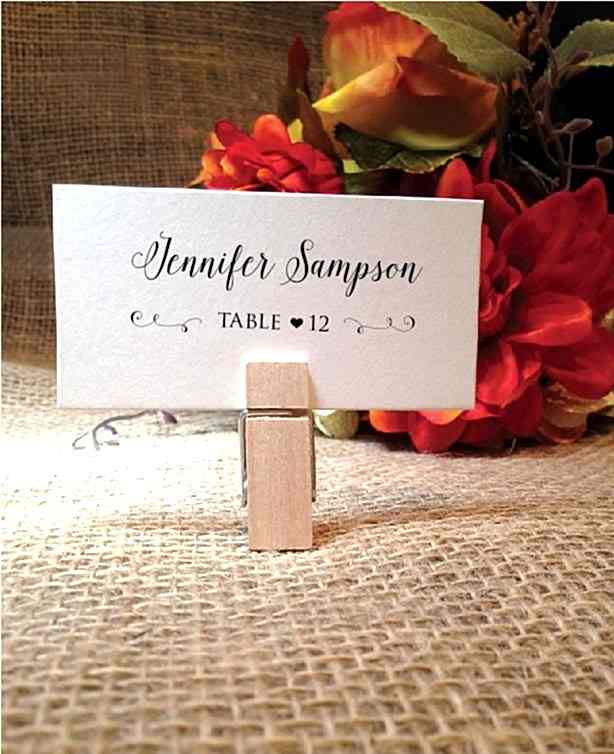 place cards from wedding cheer