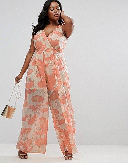 pink and white floral nursing friendly jumpsuit