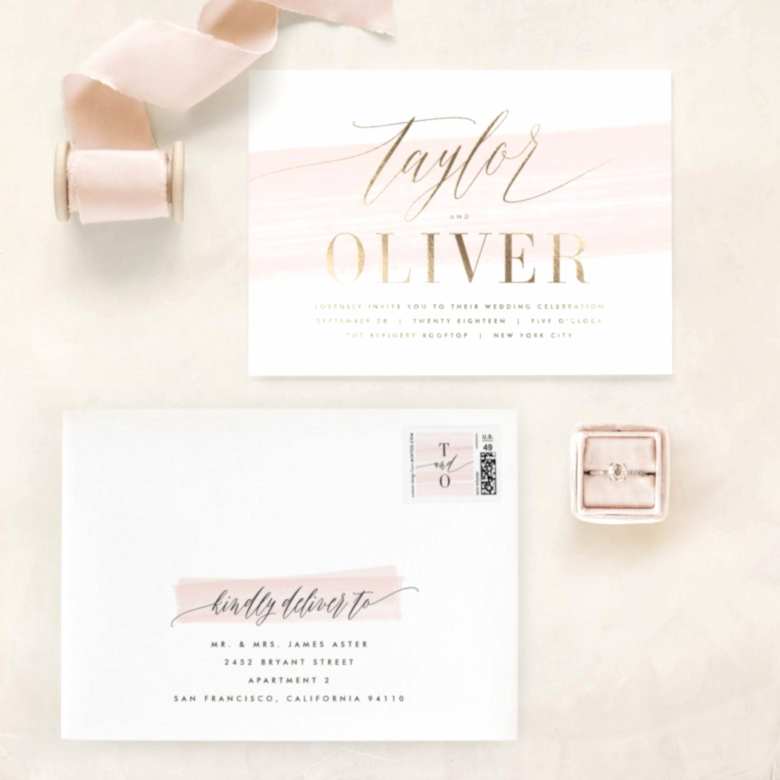 custom foil wedding invitations from minted