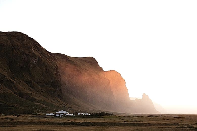 Sunset on canyon