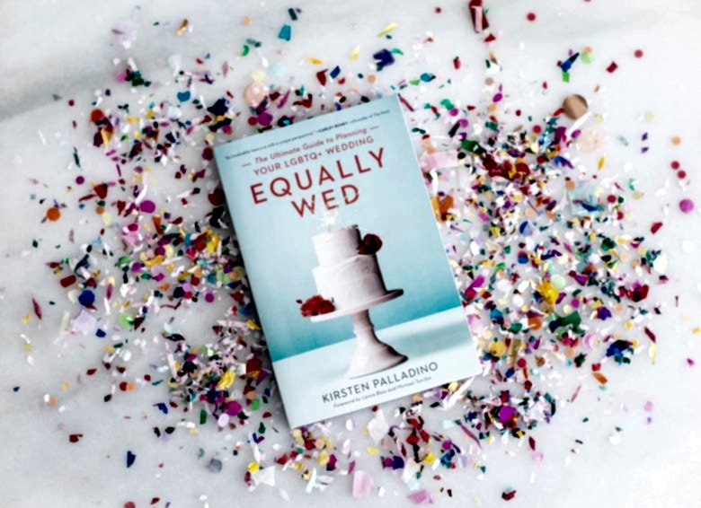 Equally Wed Book in a pile of confetti
