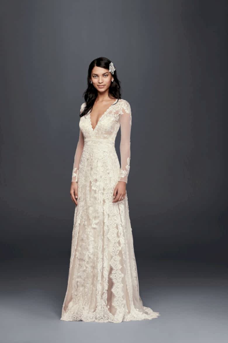 Linear Lace Wedding Dress
