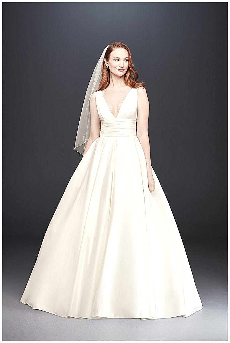 Satin Ball Gown Wedding Dress