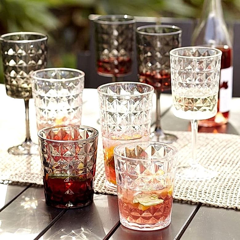 Quilted Acrylic Glassware