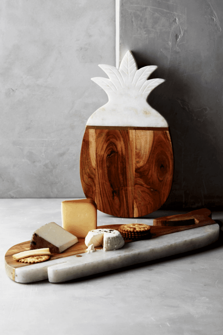 Marble & Acacia Cheese Board