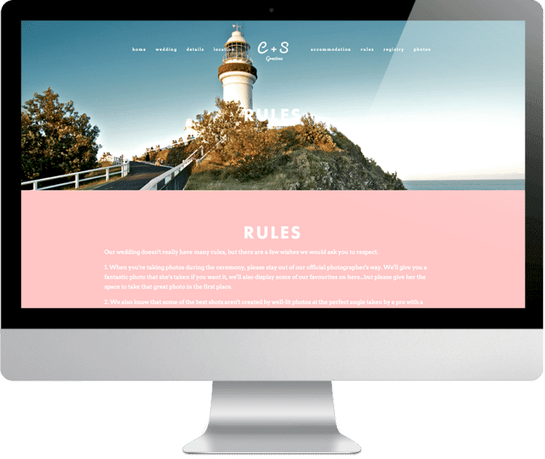 Photo of a light house on an apple computer screen