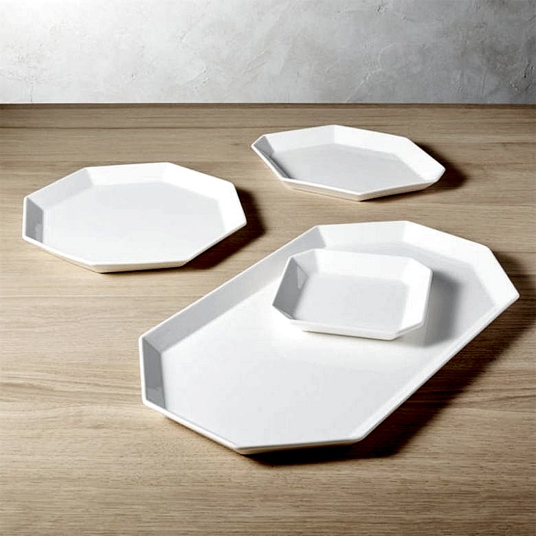 4-Piece Intermix White Serving Set