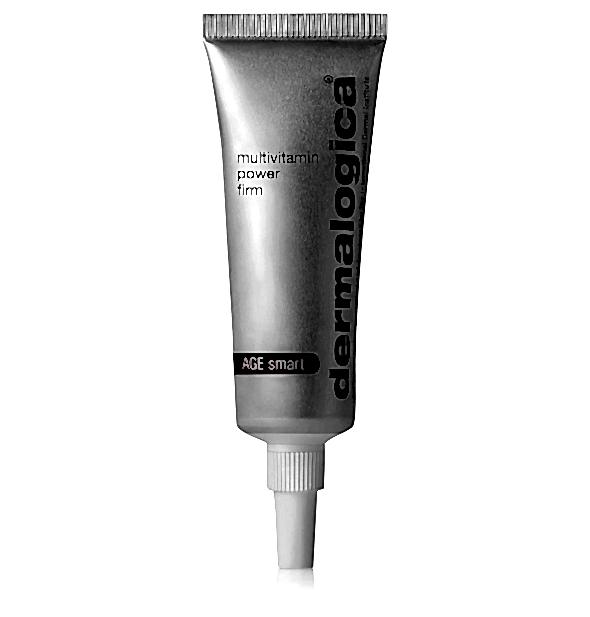 silver tube of dermalogica skincare multivitamin power firm eye serum gel.