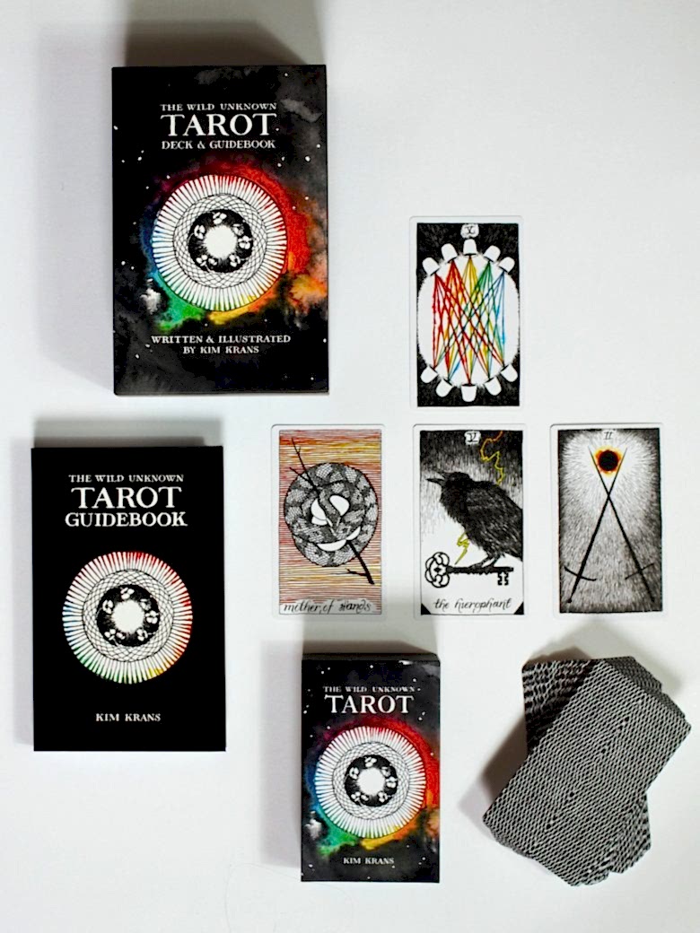 tarot card deck and guidebook
