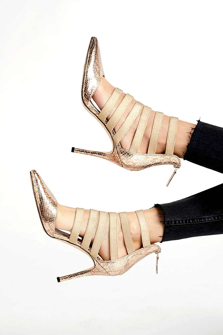 gold vegan dance wedding shoes