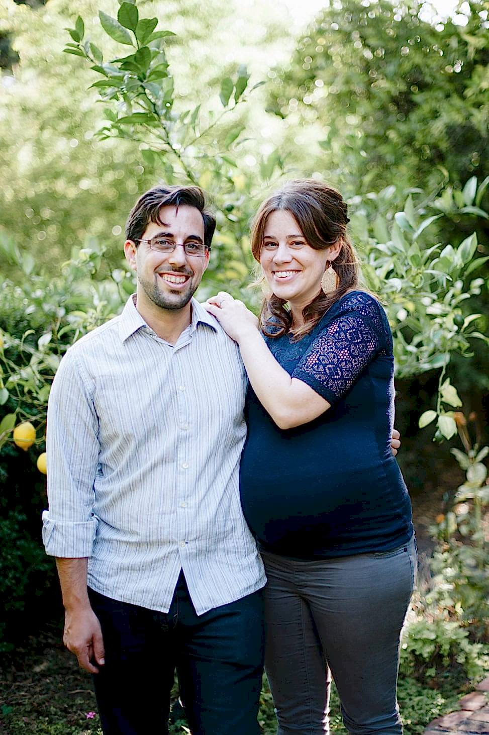 Pregnant woman with her husband