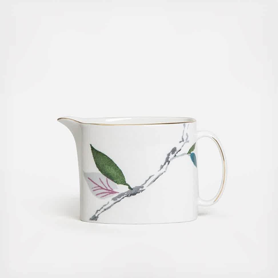 The bright, bold florals of kate spade new york's Birch Way Dinnerware Collection and this Birch Way Creamer