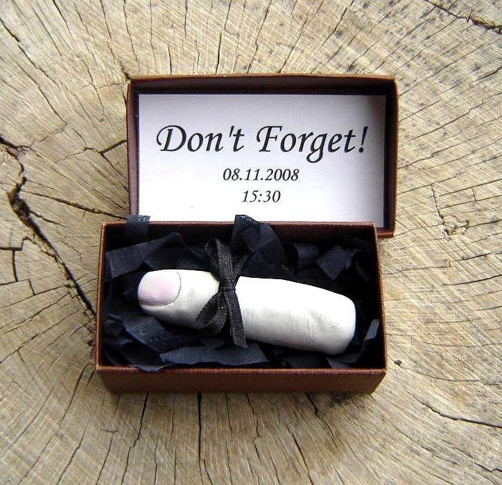 save the date ransom style finger in a box