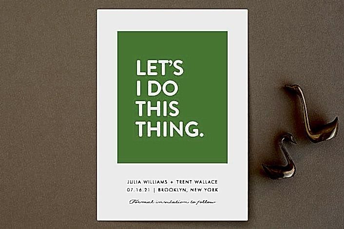 simple color block save the date