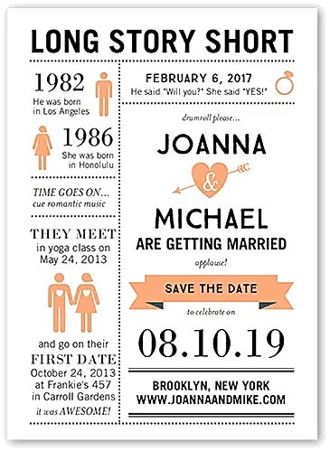 save the date infographic