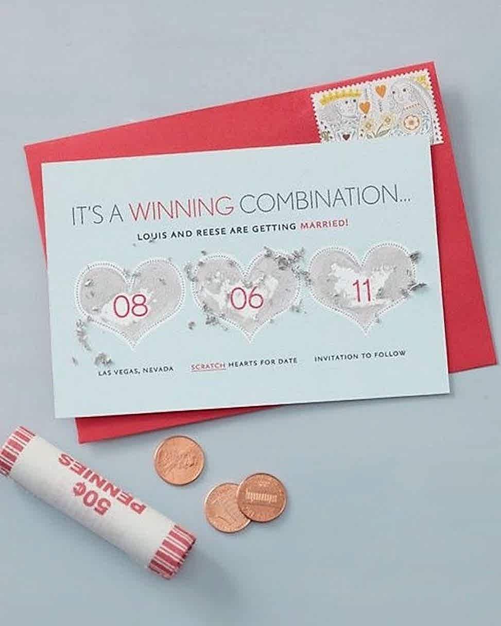 Photo of a card saying it's a winning combination