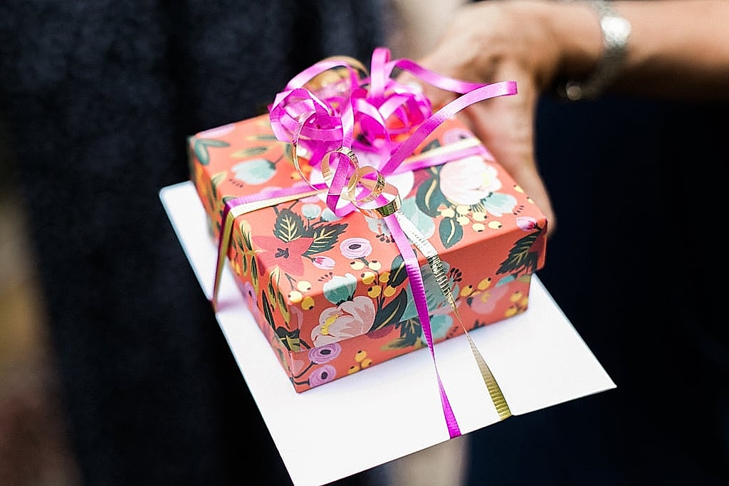 A wrapped gift in this article about bridal shower games