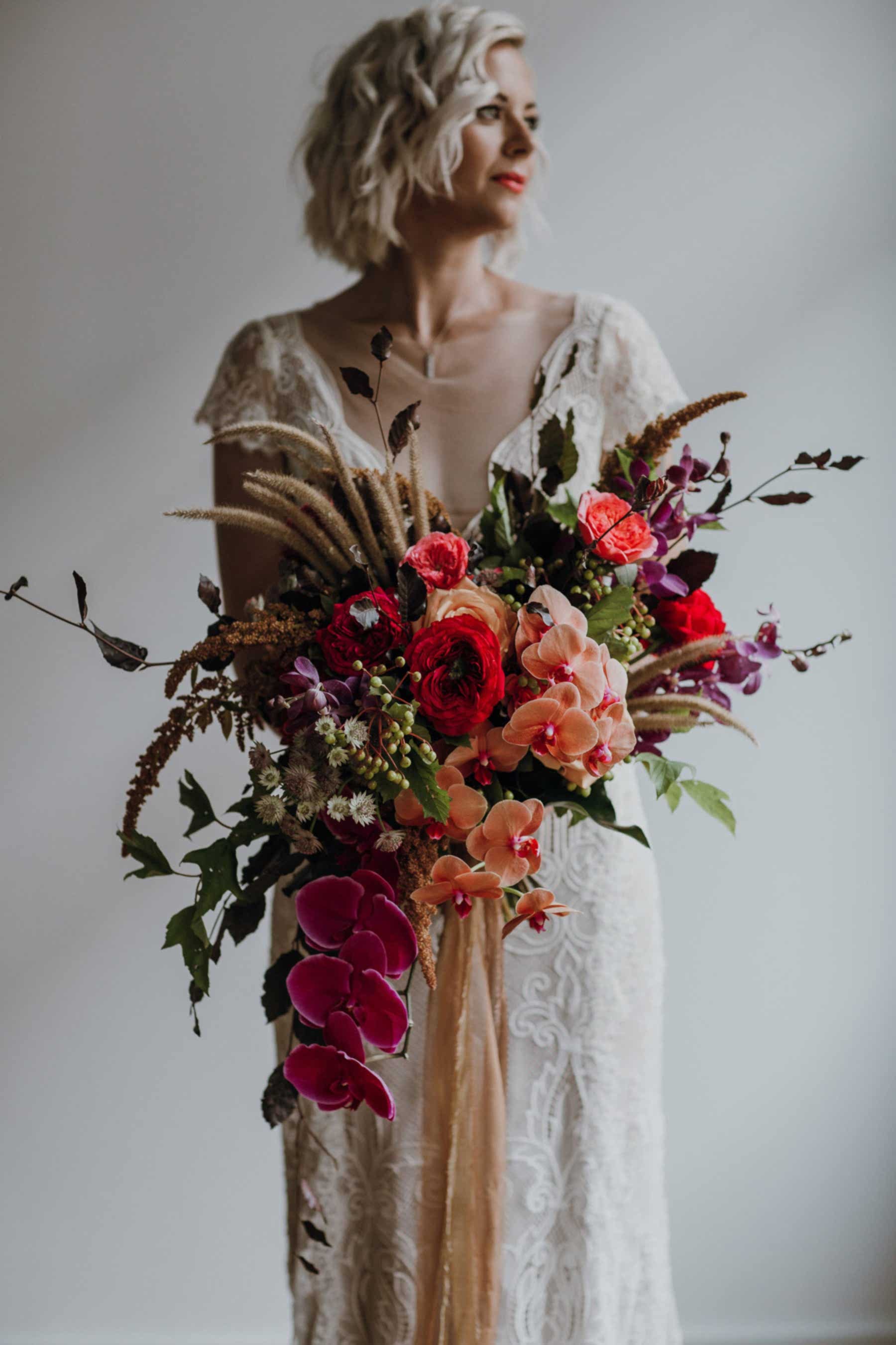 complex cascade bouquet