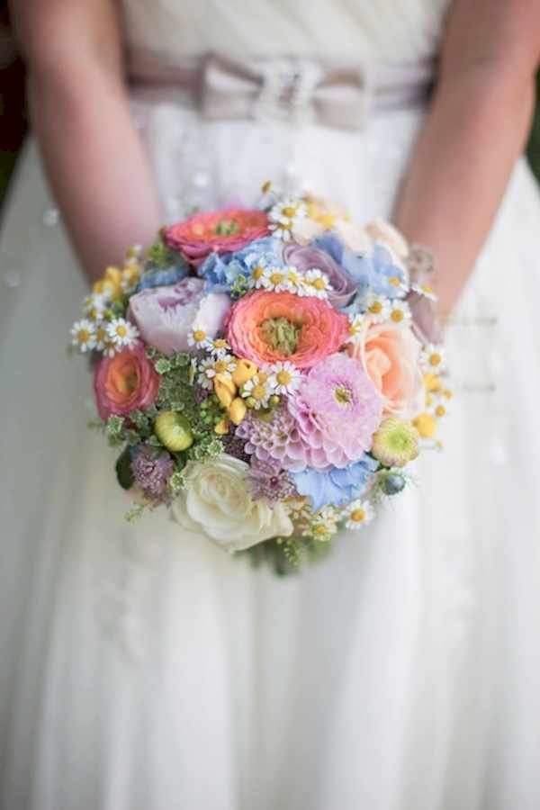 bright, colorful, and sweet round bouquet