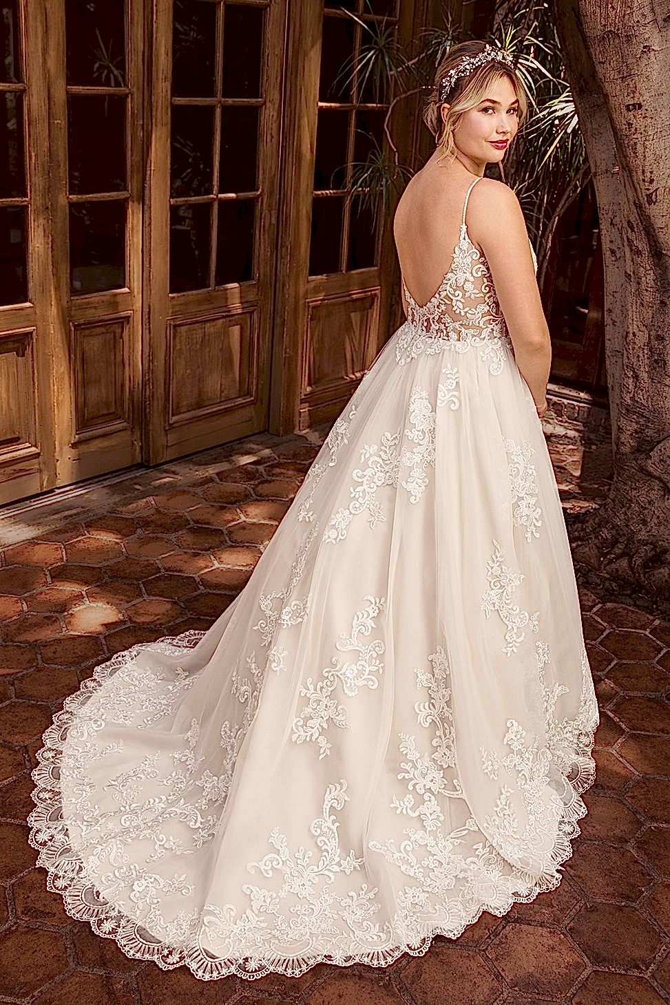 back view of the delilah dress from beloved by casablanca bridal