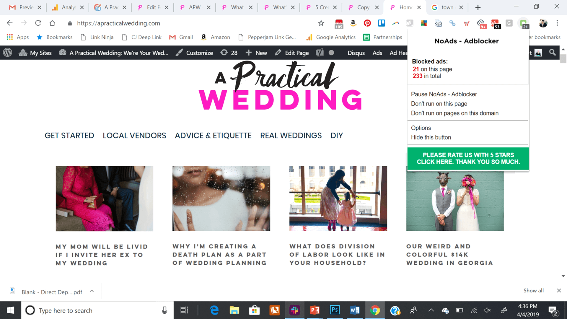 Screenshot of how to Approve APW's website as GOOD in your ad blocker