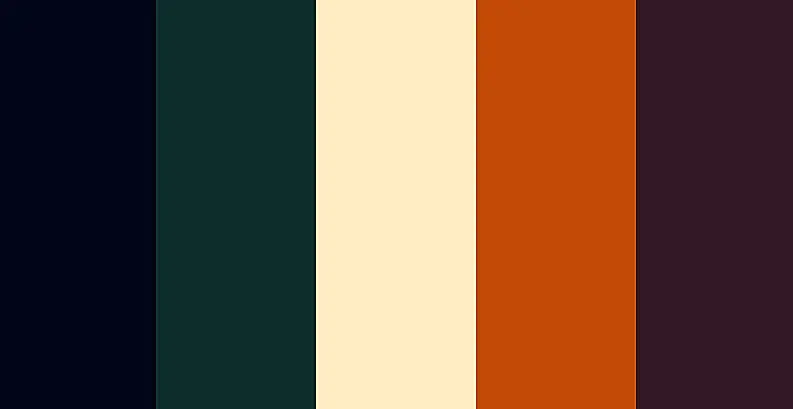 A moodier palette of fall wedding colors