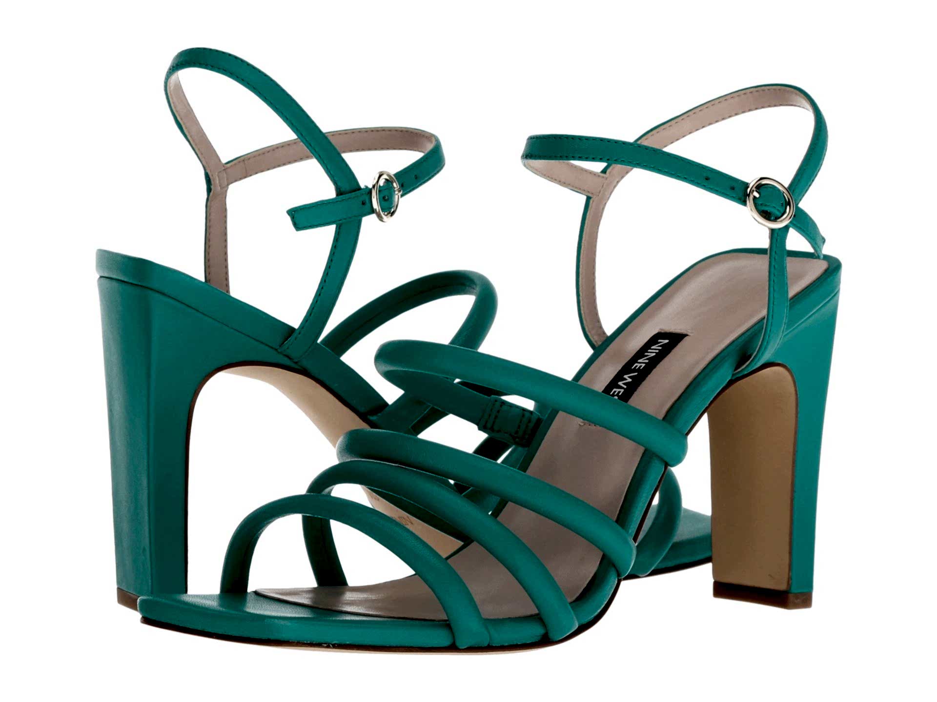 Dark mint color heels