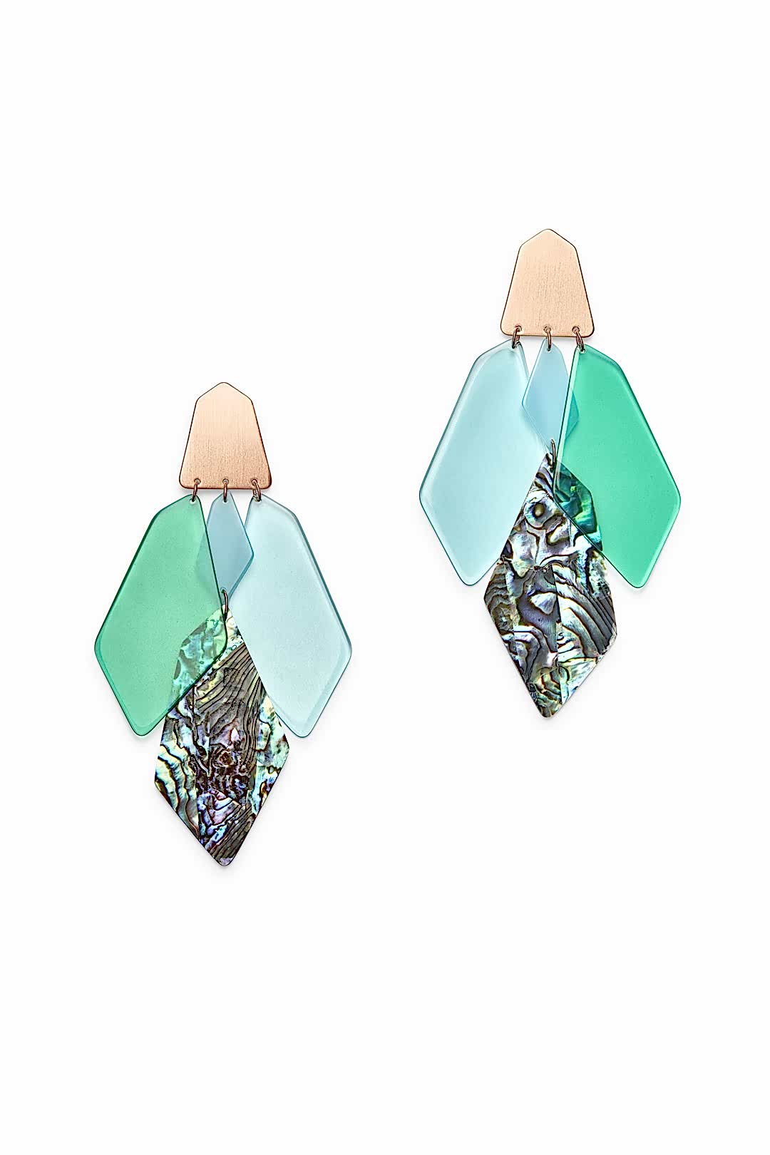 Geometric shaped earrings