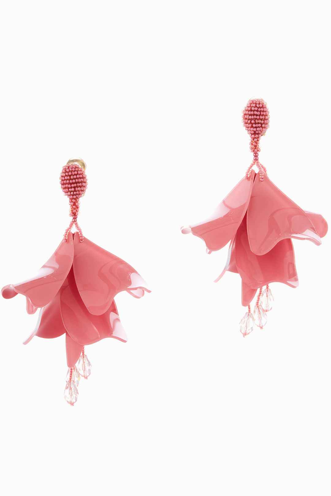 abstract flower drop looking earrings
