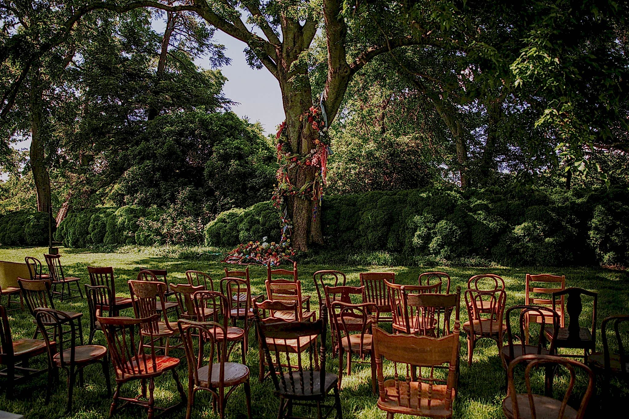 An empty ceremony location.