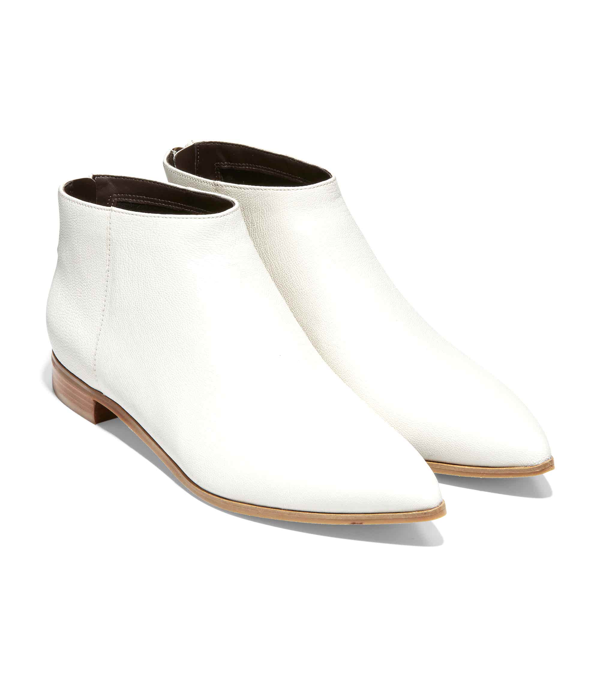 Casually cool white booties.
