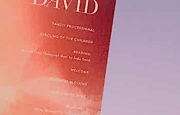 Meg & David's Wedding Program