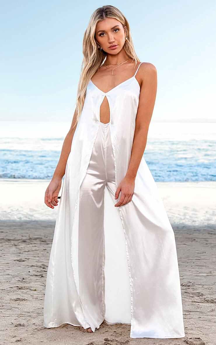 All this satin and you'll look and feel like a literal dream that's on vacation.