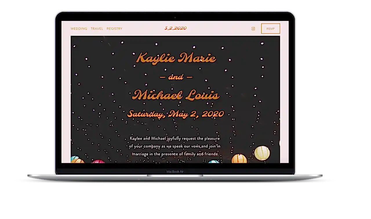 A website from Squarespace