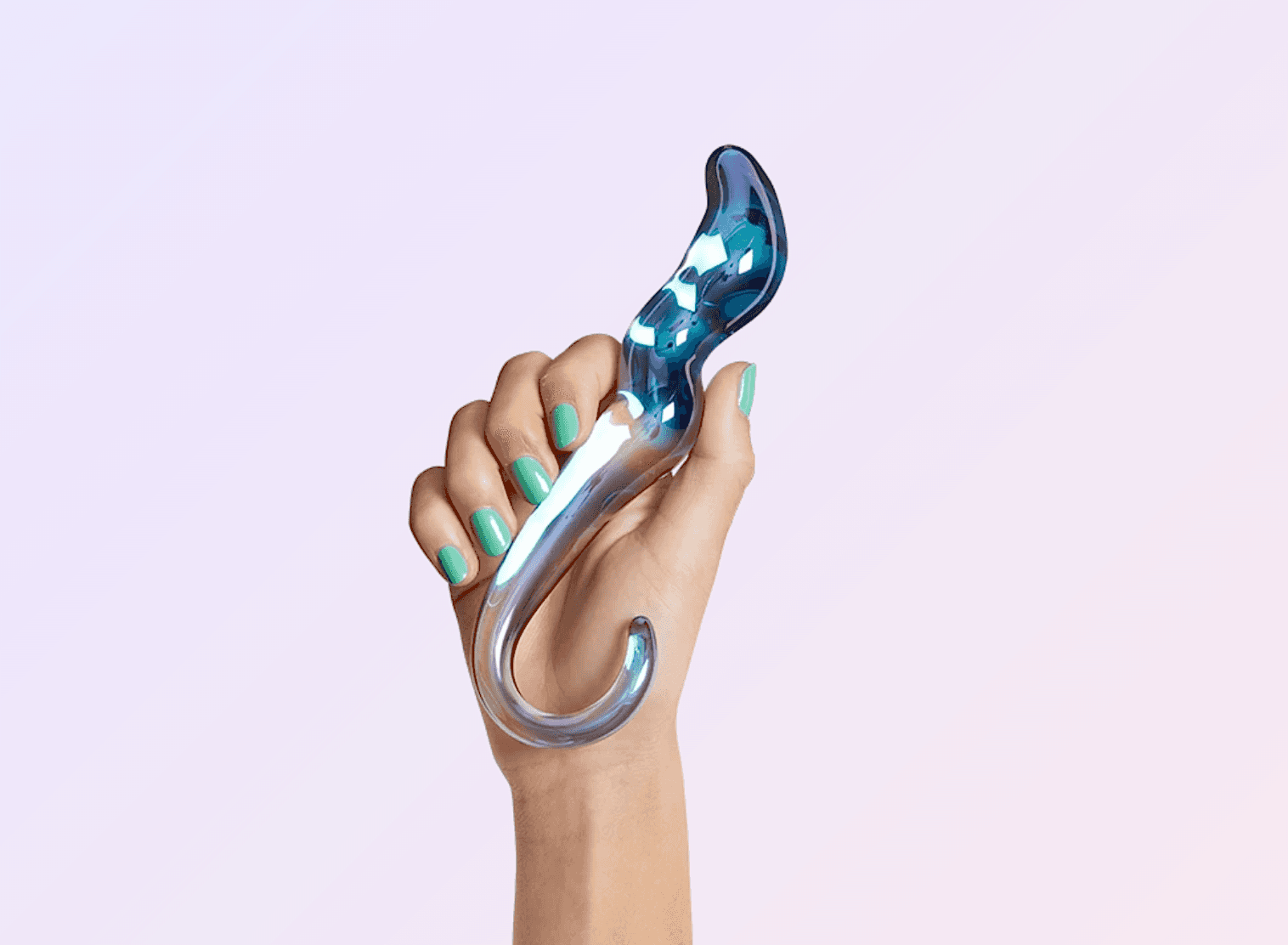 Photo of the Unbound Stellar Borosilicate Glass Dildo