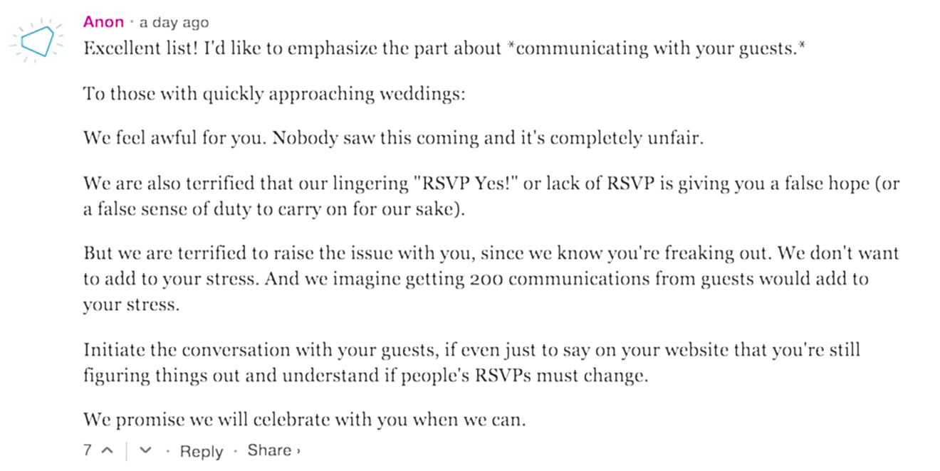 Screenshot of a comment on disqus.