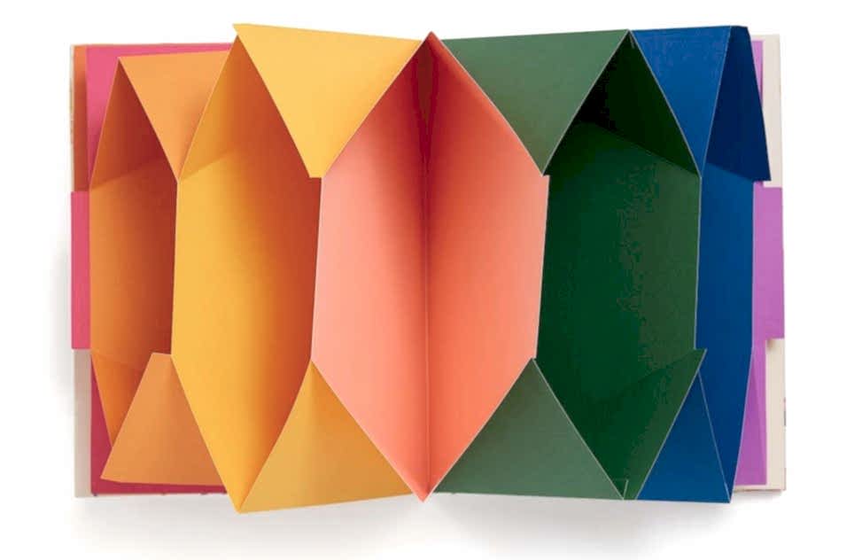 open rainbow file folder