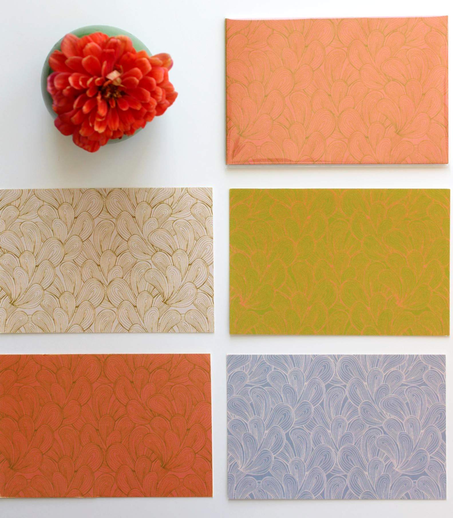 printed cards on a table