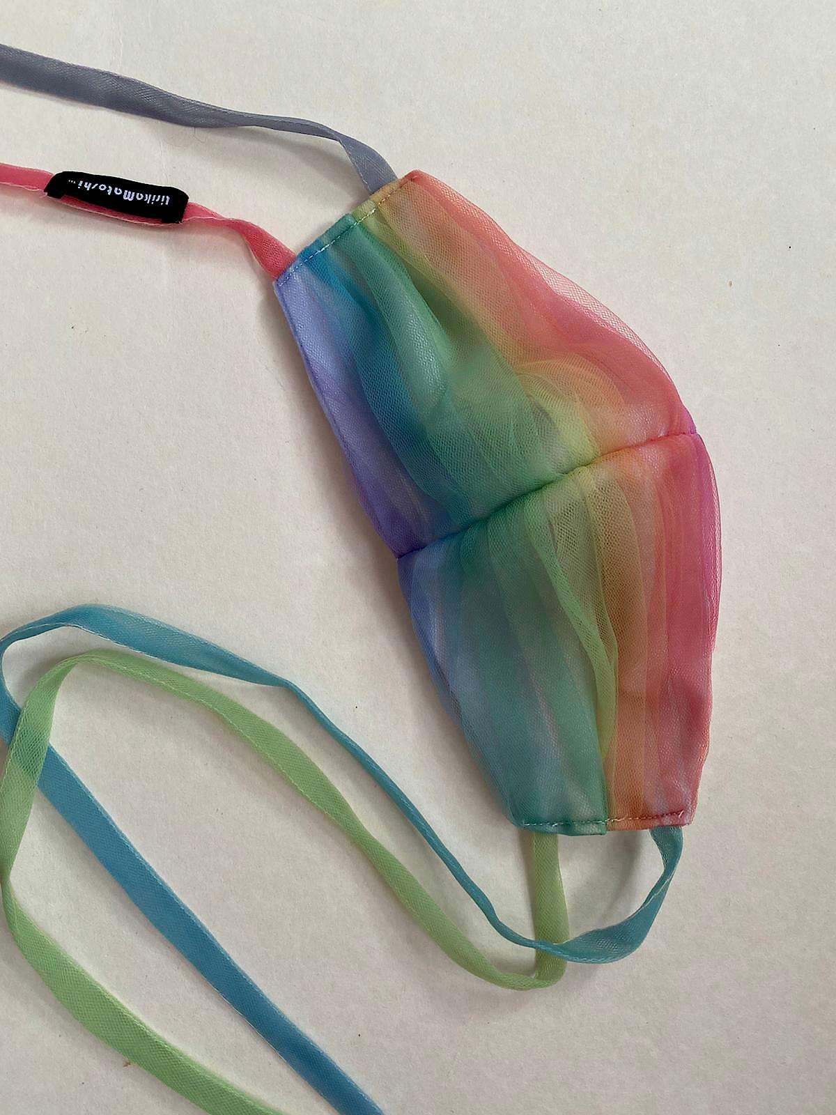 rainbow color face mask