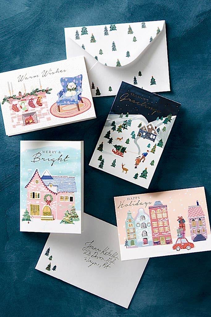 assorted home for the holidays cards