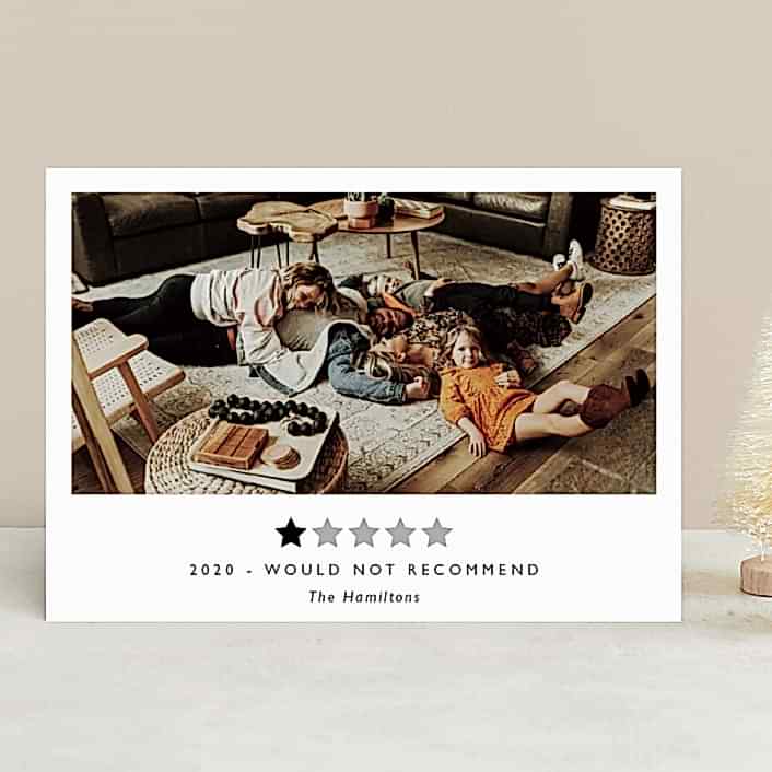 2020 would not recommend holiday card