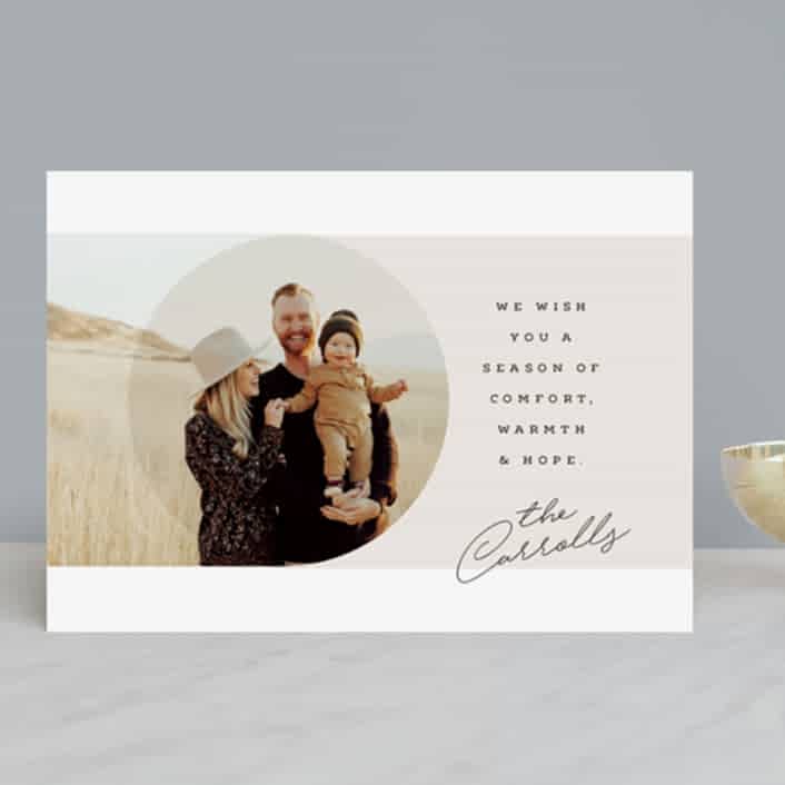 modern 2020 holiday card