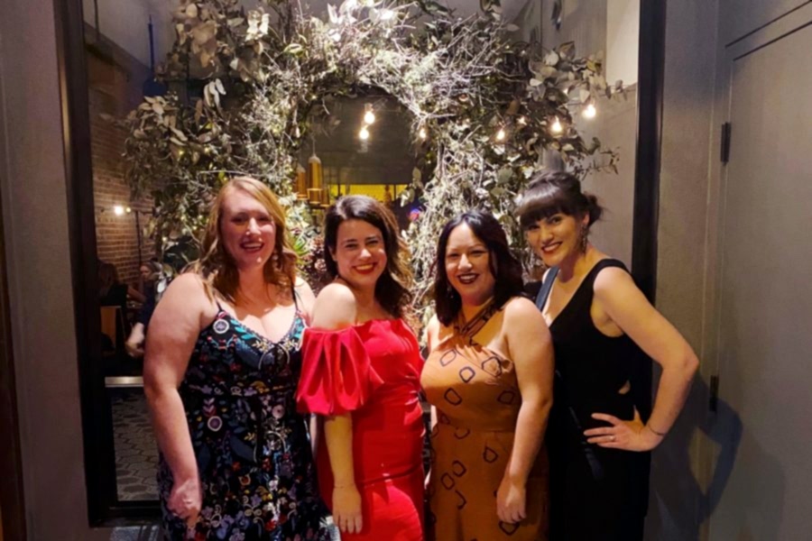 APW team at a holiday party