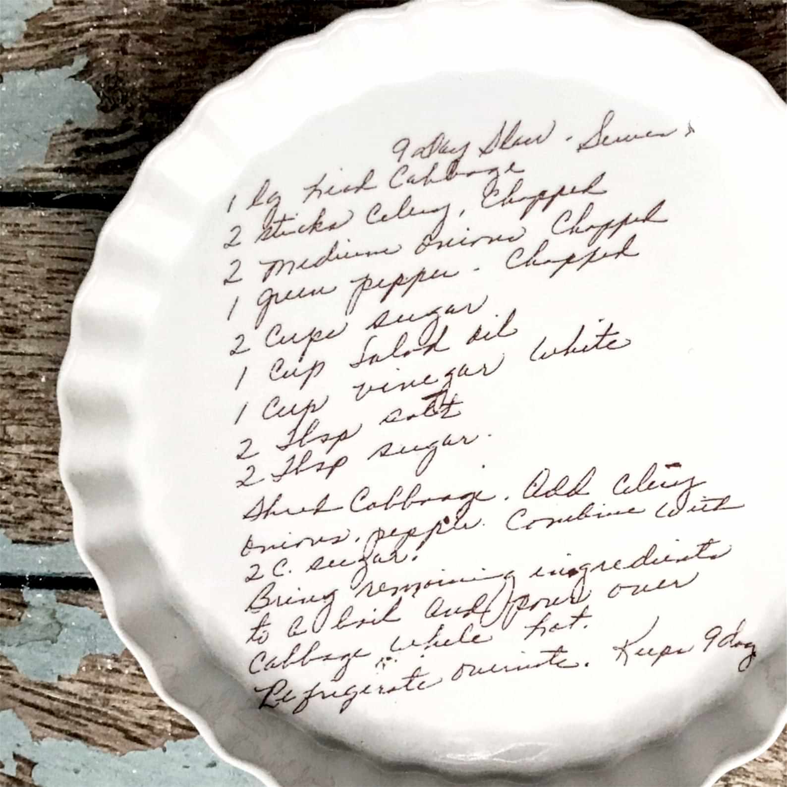 custom pie dish