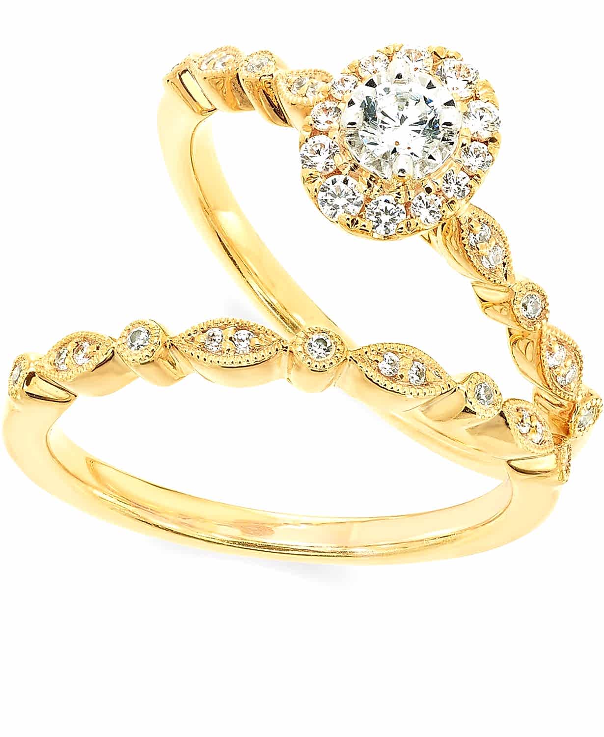 gold ring set