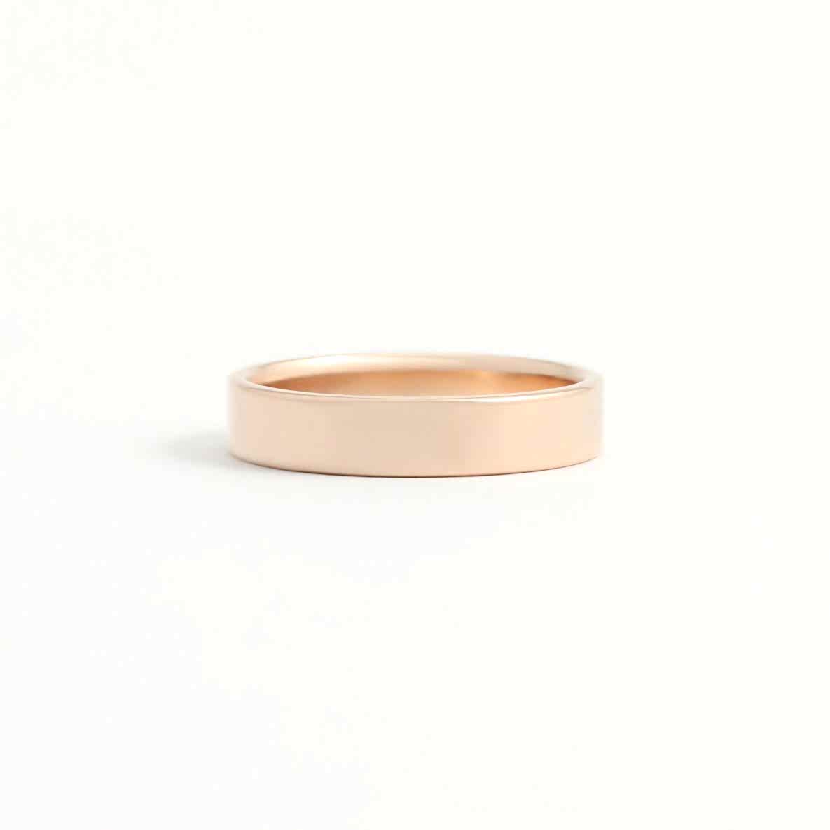 flat gold ring