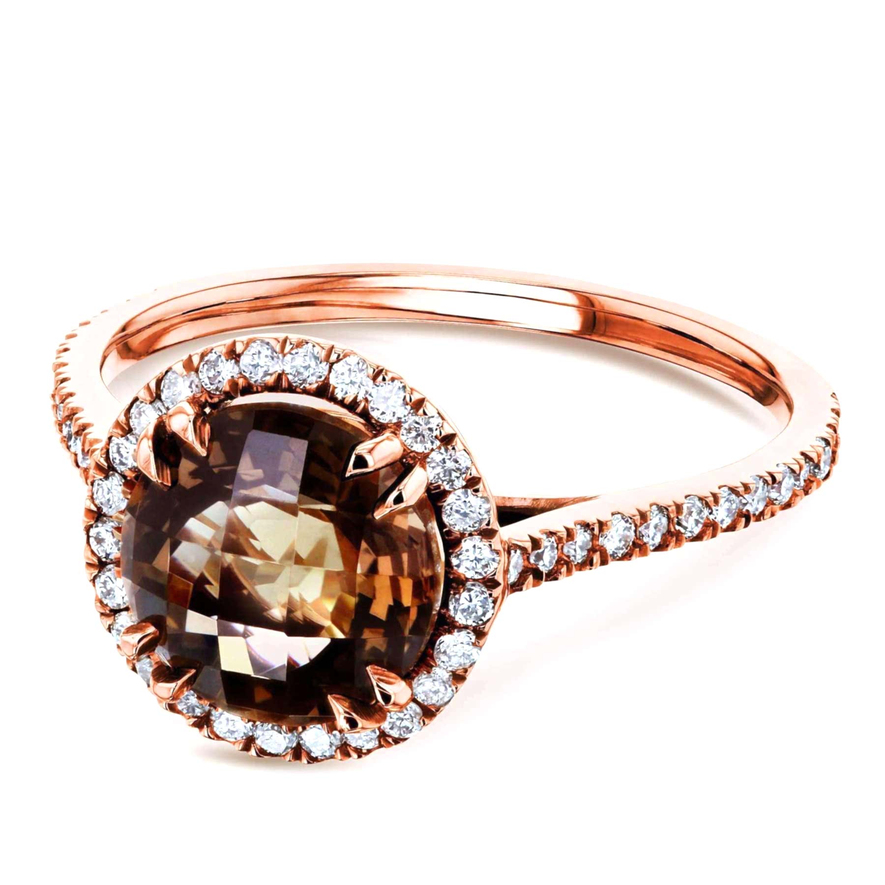rose gold quartz ring