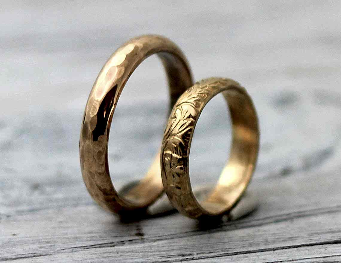 gold couples bands