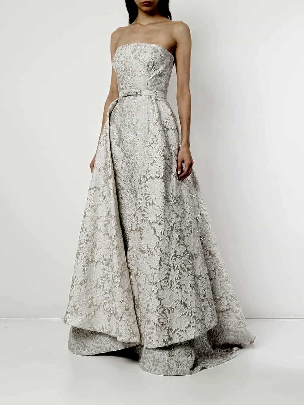 brocade wedding dress